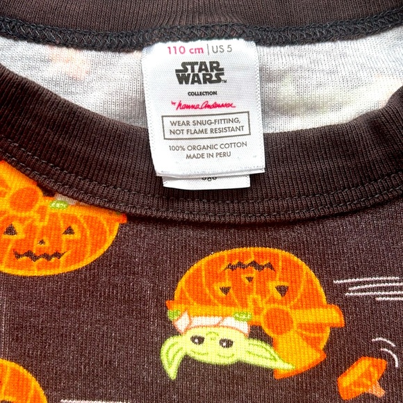 Hanna Andersson Pumpkin Baby Yoda- Grogu Pajamas - Picture 3 of 7
